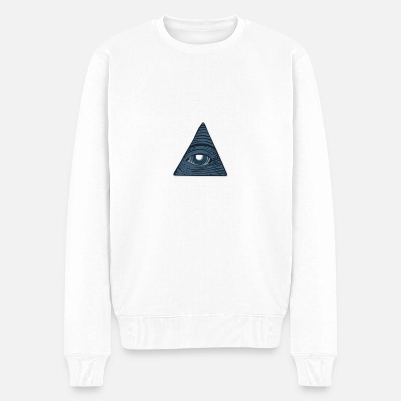 Illuminati. - Pull Premium bio Homme - blanc