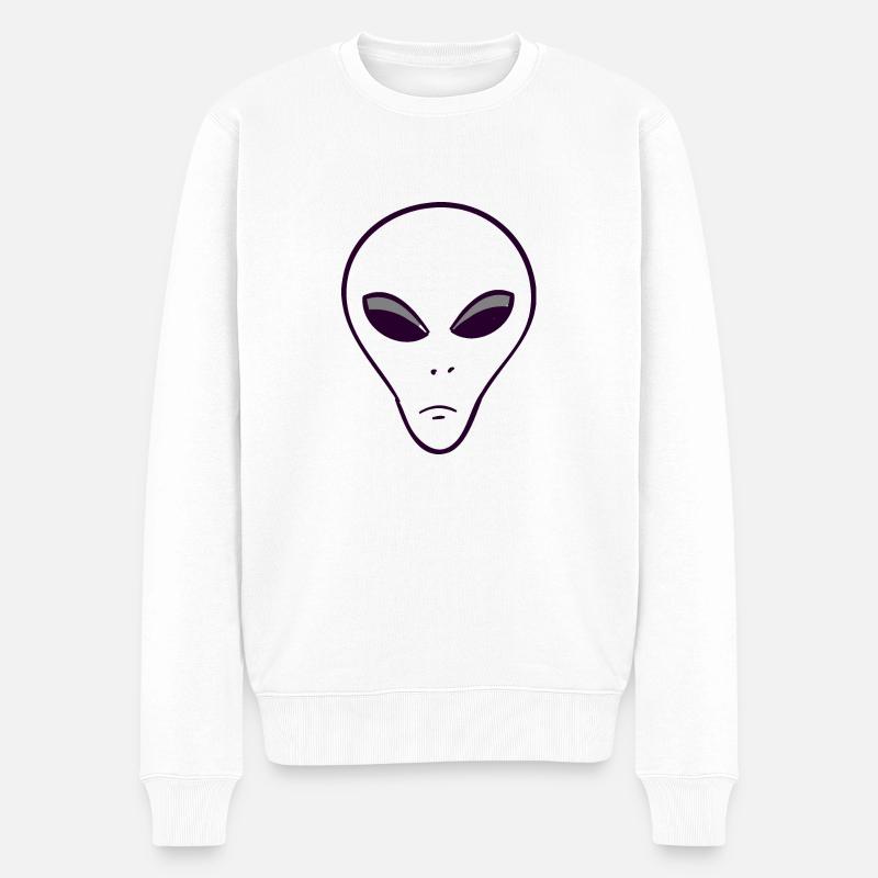 extraterrestre (alien) - Pull Premium bio Homme - blanc