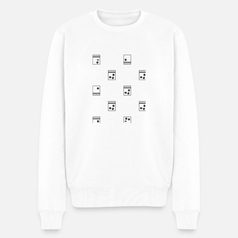 party pills - Männer Premium Bio Pullover - Weiß