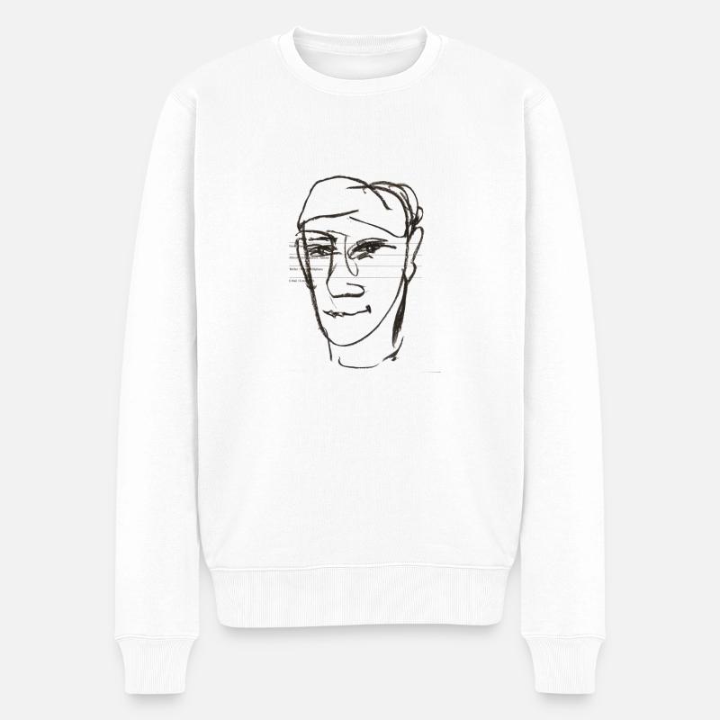 IMG 8362 - Männer Premium Bio Pullover - Weiß