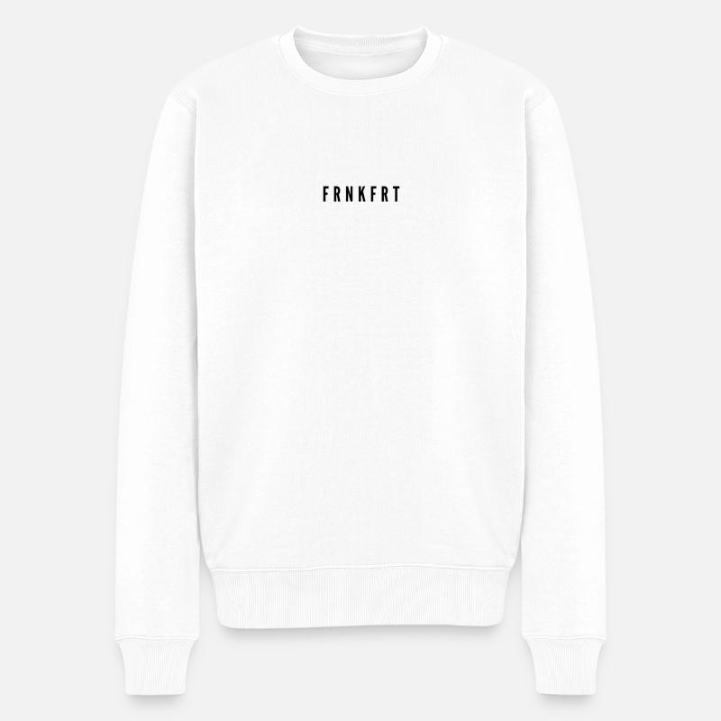 FRNKFRT - Männer Premium Bio Pullover - Weiß