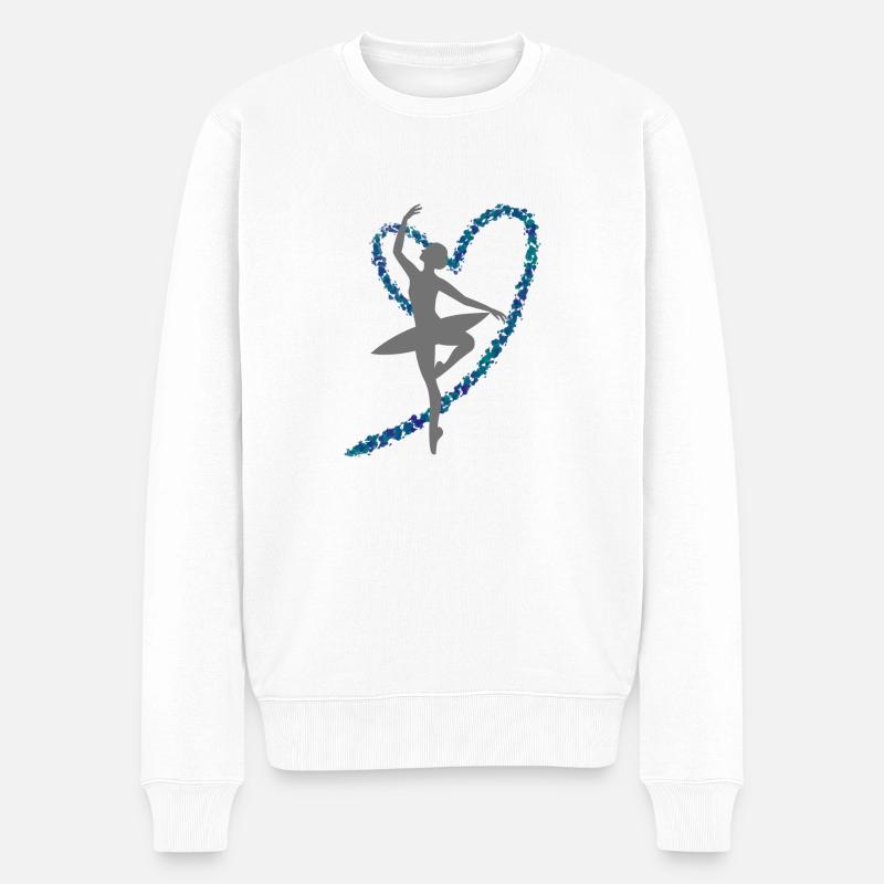 Primaballerina - Männer Premium Bio Pullover - Weiß