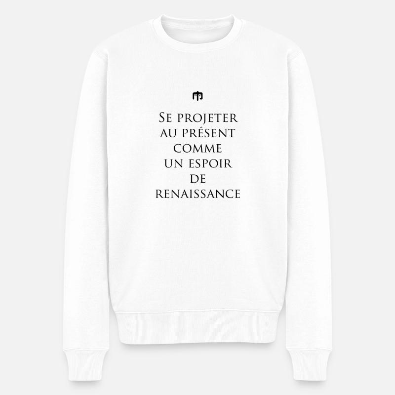 renaissance - Pull Premium bio Homme - blanc