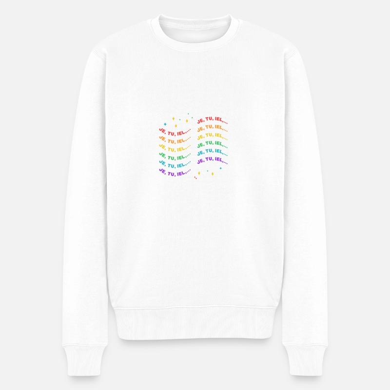 JE TU IEL - Pull Premium bio Homme - blanc