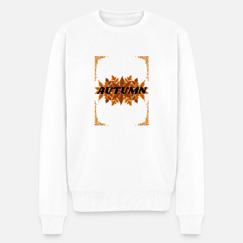 Automne - Pull Premium bio Homme - blanc