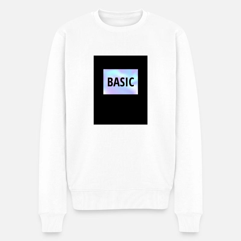 Basique - Pull Premium bio Homme - blanc