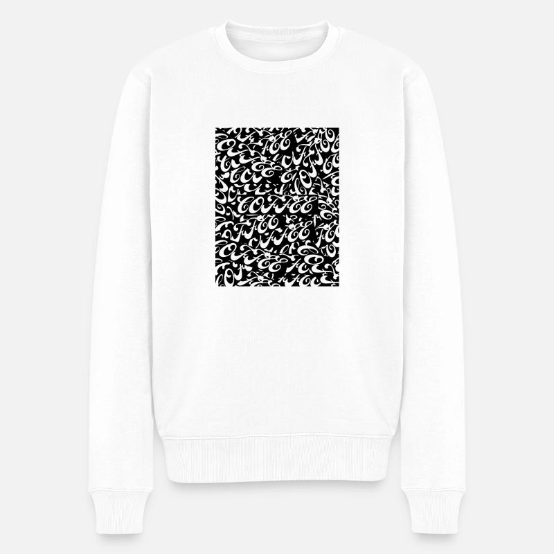 Coffee Cards - Männer Premium Bio Pullover - Weiß