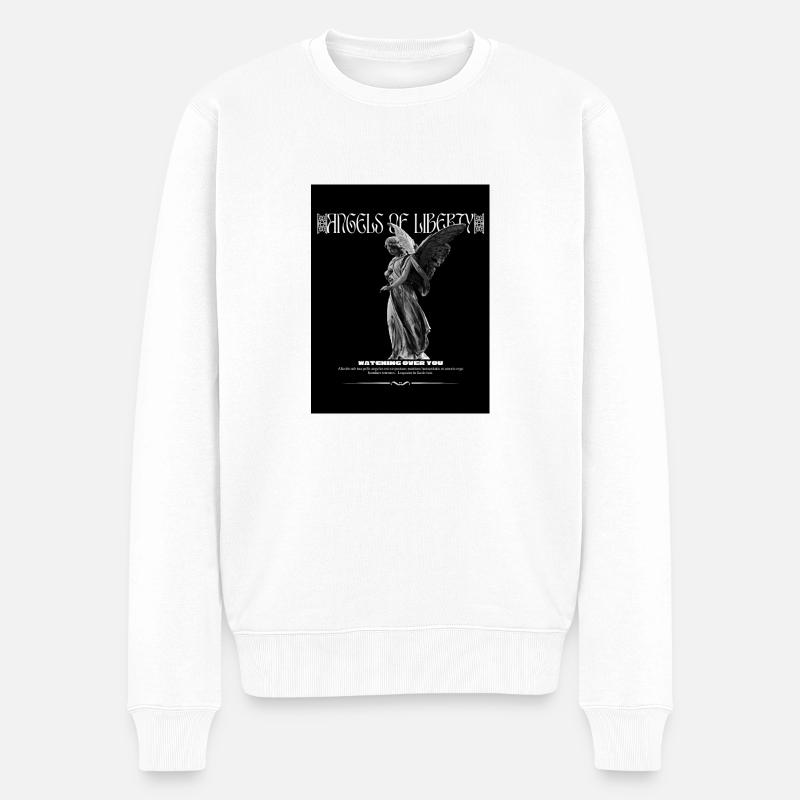 Angels of Liberty - Männer Premium Bio Pullover - Weiß