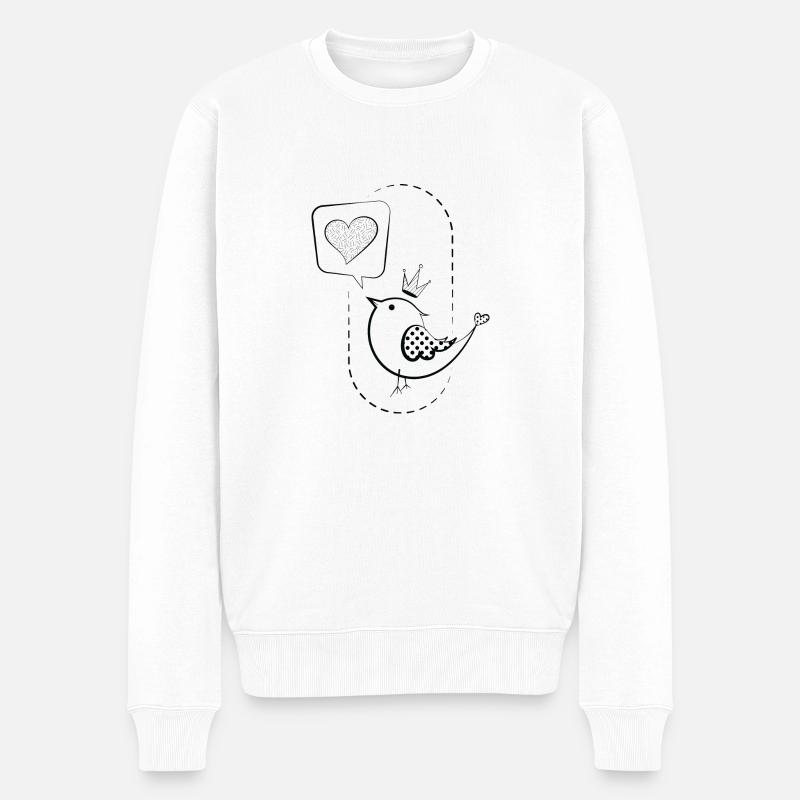 Love & Piu - Pull Premium bio Homme - blanc