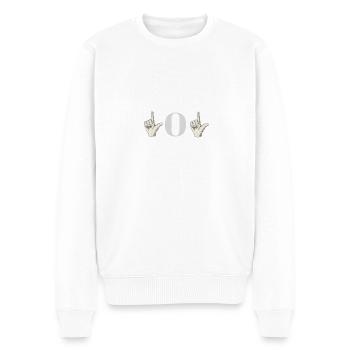 lol - Pull Premium bio Homme - blanc - Devant - Thijin (182cm)