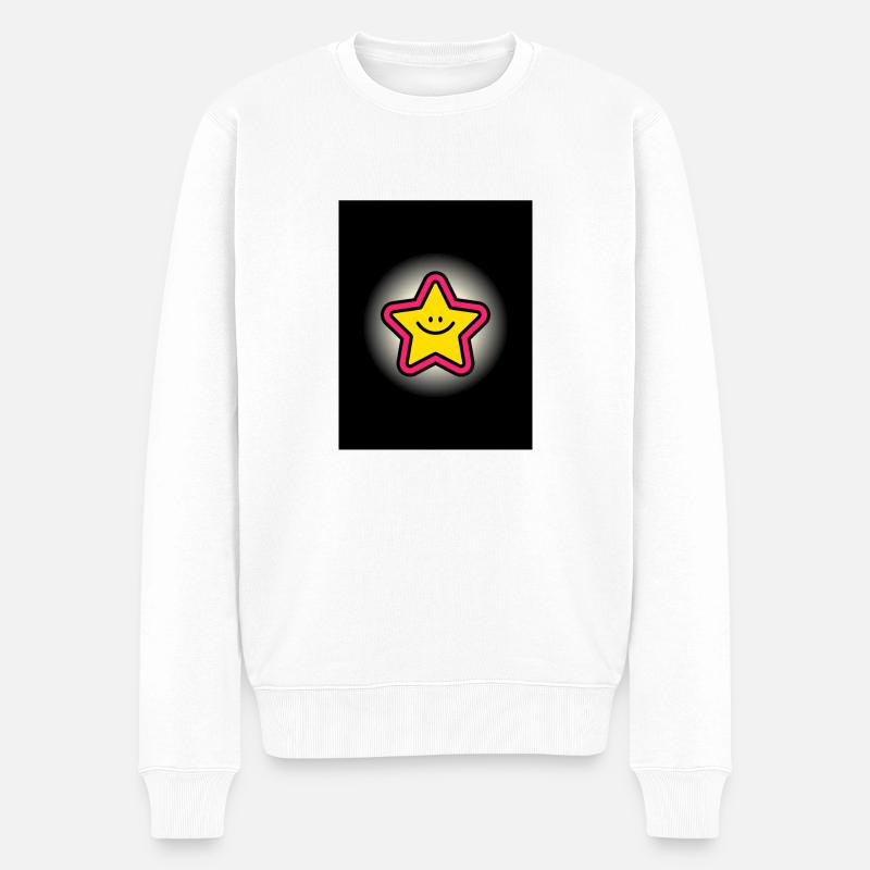 Design ohne Titel 11 - Männer Premium Bio Pullover - Weiß