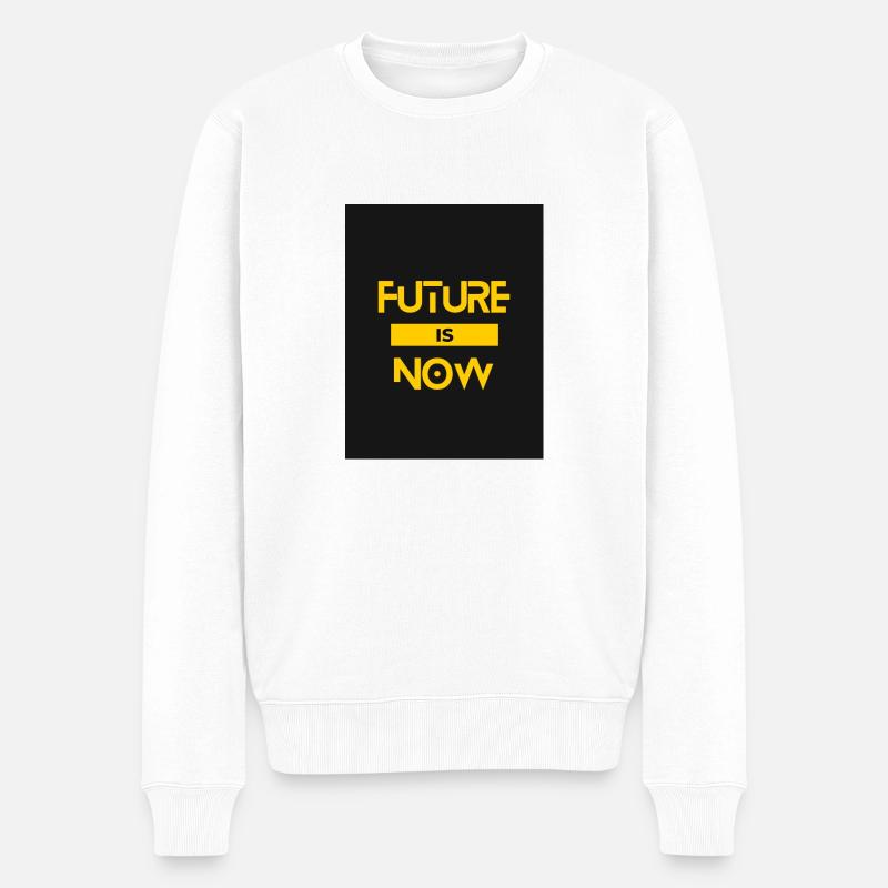L’AVENIR, C’EST MAINTENANT - Pull Premium bio Homme - blanc