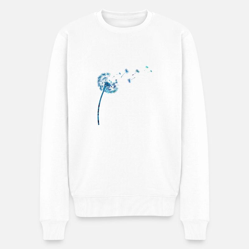 Löwenzahn - Männer Premium Bio Pullover - Weiß