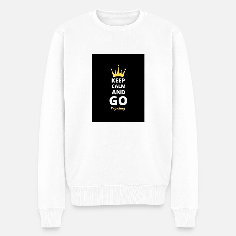 Keep Calm And Go Kayaking T-Shirt - Pull Premium bio Homme - blanc