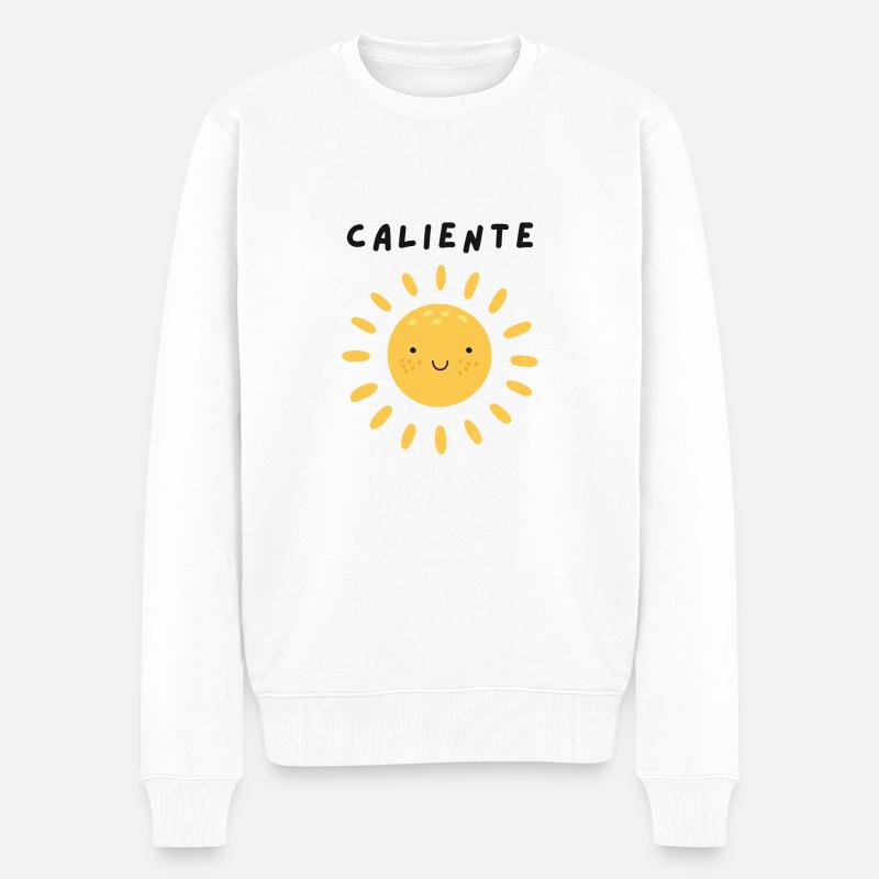 Caliente soleil 1 - Pull Premium bio Homme - blanc