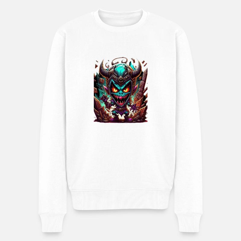 Monstre graffiti - Pull Premium bio Homme - blanc