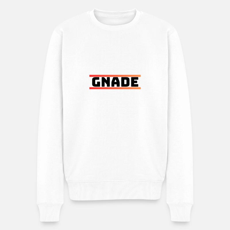 Gnade - Männer Premium Bio Pullover - Weiß