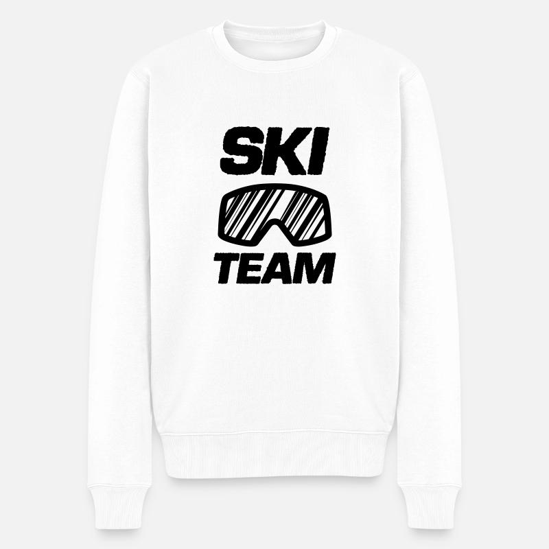 ski team - Männer Premium Bio Pullover - Weiß