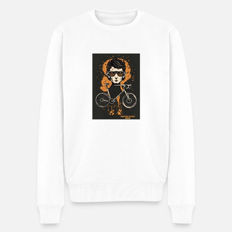 Le gravier dans mon - Pull Premium bio Homme - blanc