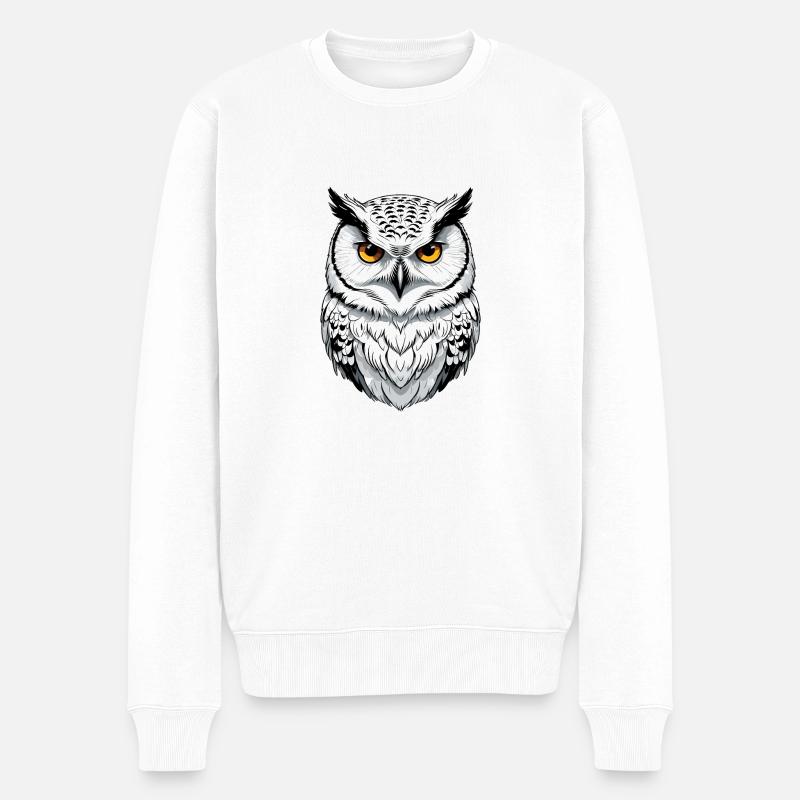 Harfang des neiges - Pull Premium bio Homme - blanc