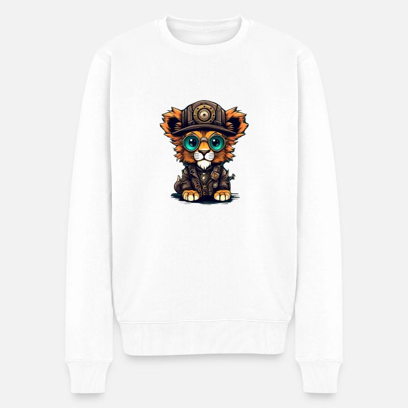 Lionceau - Pull Premium bio Homme - blanc