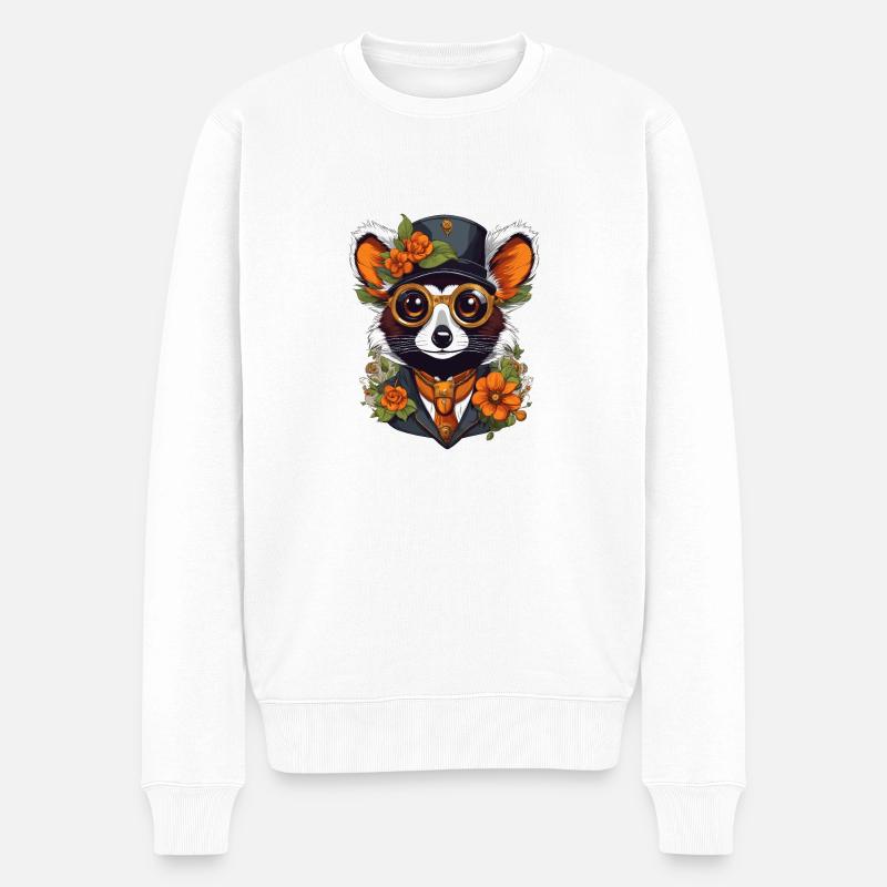 Lémurien - Pull Premium bio Homme - blanc