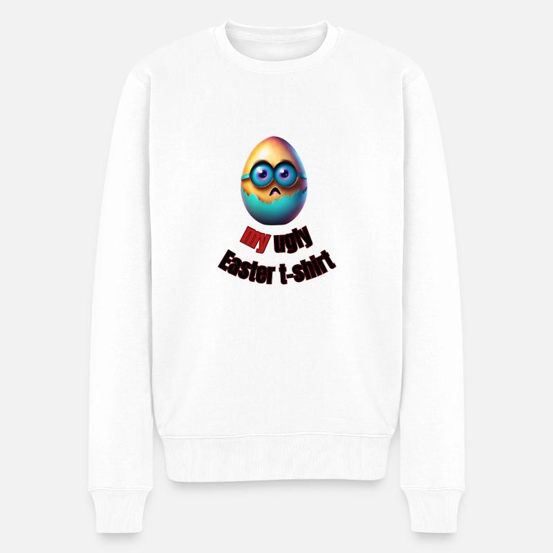 Mein hässliches Osterei - Männer Premium Bio Pullover - Weiß