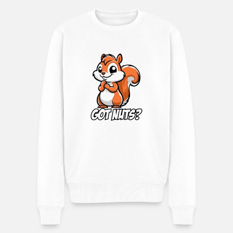 Vous avez des noix ? - Pull Premium bio Homme - blanc