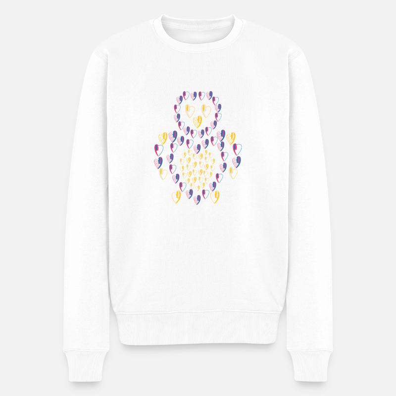 Bébé chouette d'amour. - Pull Premium bio Homme - blanc