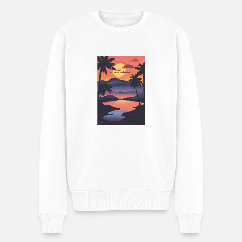 L’été dans le Sud - Pull Premium bio Homme - blanc