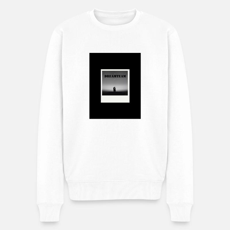 My Design - Männer Premium Bio Pullover - Weiß