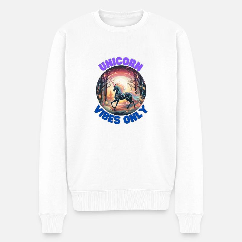 Licorne6 - Pull Premium bio Homme - blanc