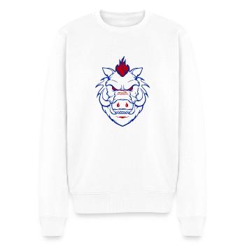 Sanglier blanc - Pull Premium bio Homme - blanc - Devant - Thijin (182cm)