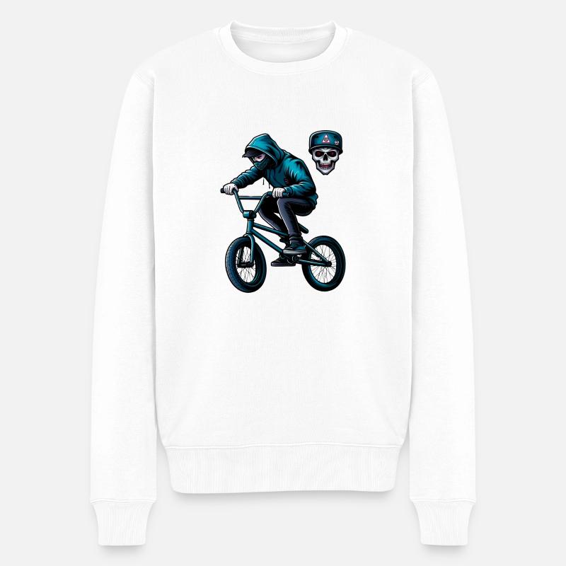 Vélo Freestyle Style - Pull Premium bio Homme - blanc