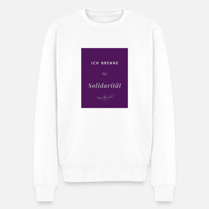 Solidaritaet - Pull Premium bio Homme - blanc