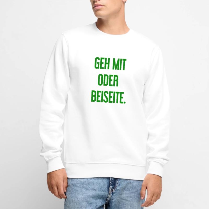 Geh mit oder beiseite Männer Premium Bio Pullover