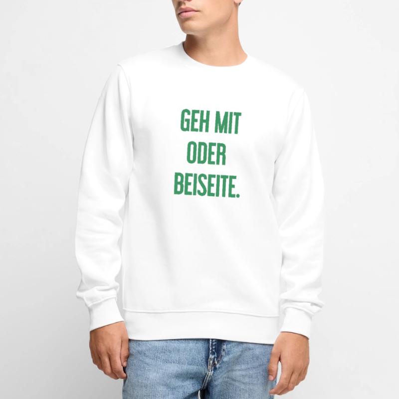 Geh mit oder beiseite Männer Premium Bio Pullover