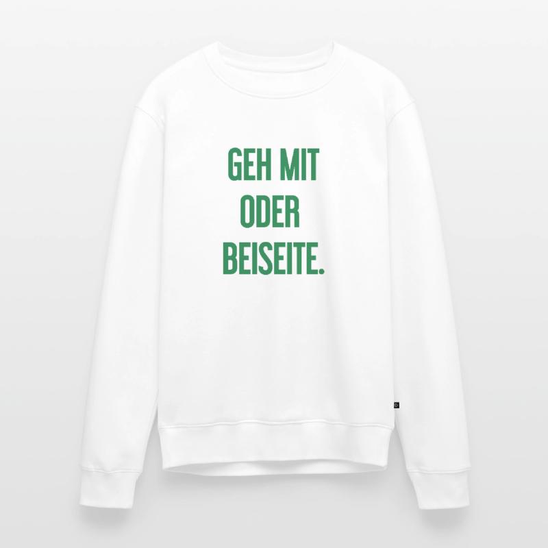 Geh mit oder beiseite Männer Premium Bio Pullover