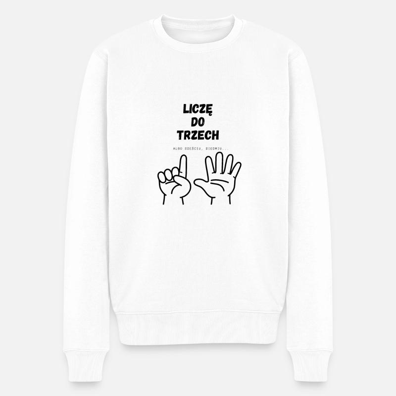 Je compte jusqu’à trois - Pull Premium bio Homme - blanc