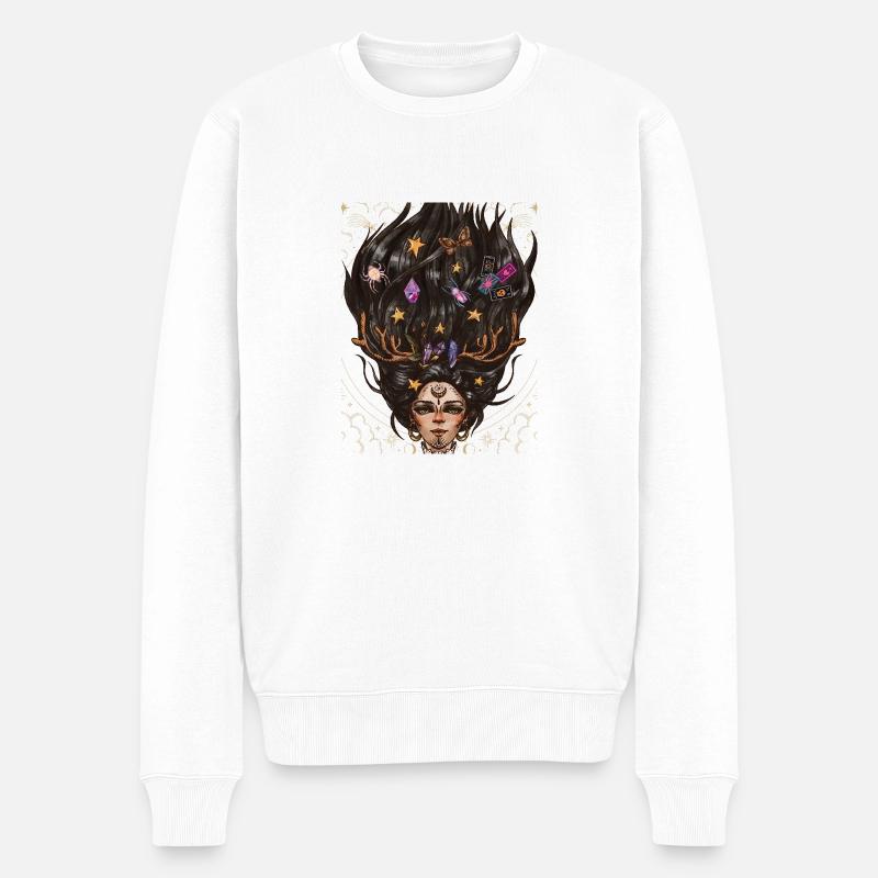 t-shirt sorcière - Pull Premium bio Homme - blanc