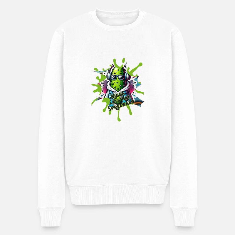 Digga Spreewald - Männer Premium Bio Pullover - Weiß