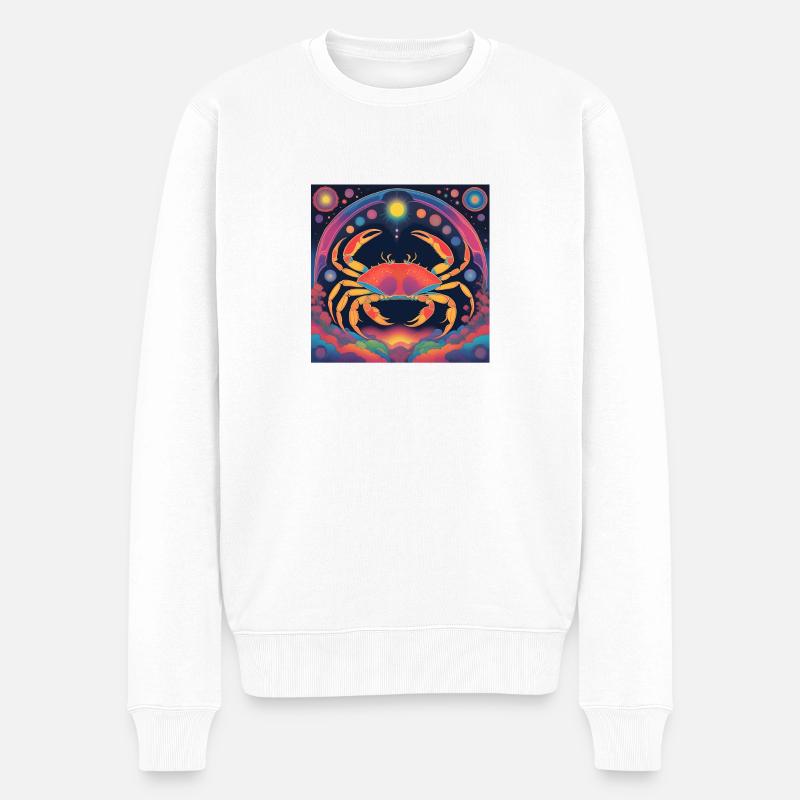 Cadeau d’astrologie étoile du Cancer - Pull Premium bio Homme - blanc