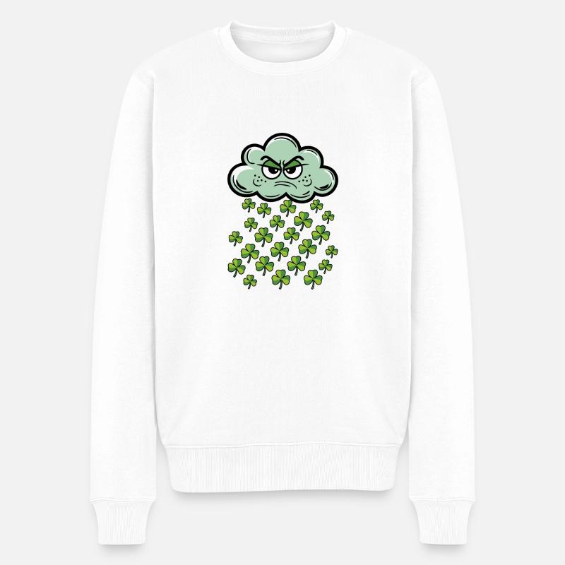 Fête de la Saint-Patrick - Pull Premium bio Homme - blanc