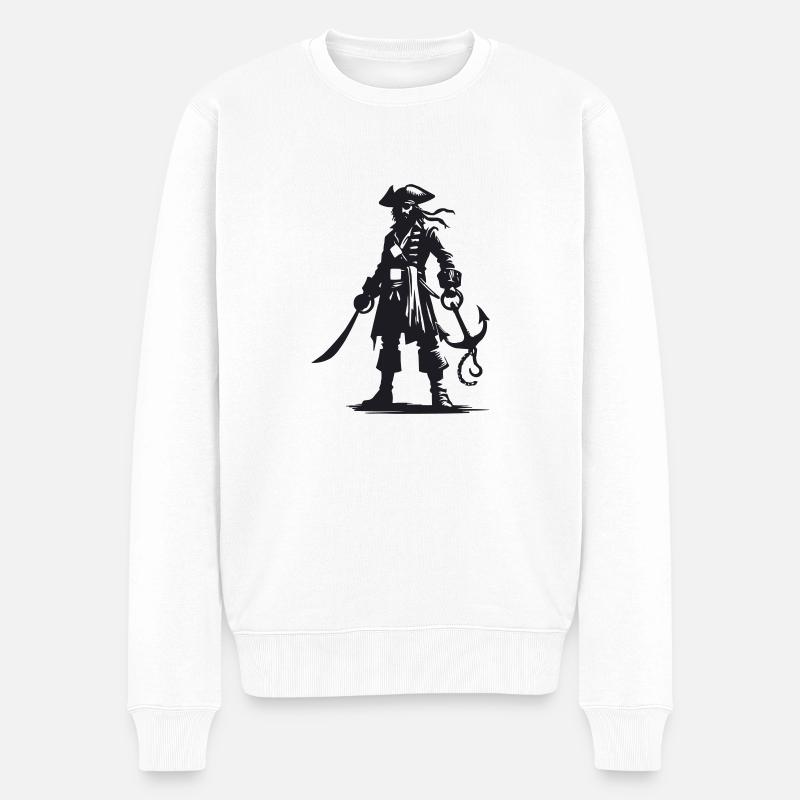 pirate - Pull Premium bio Homme - blanc