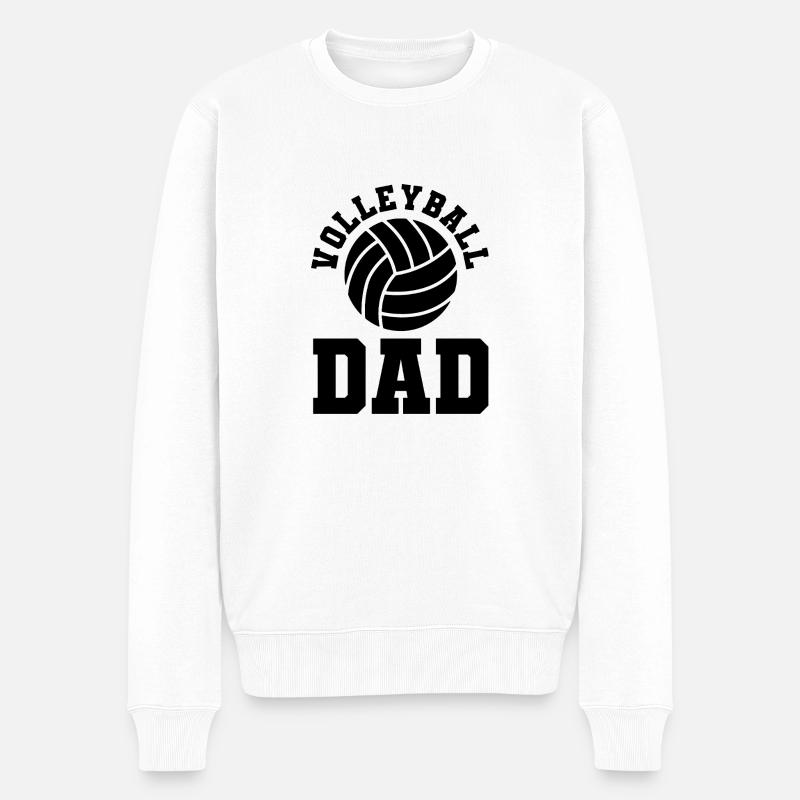 Papa volleyeur - Pull Premium bio Homme - blanc
