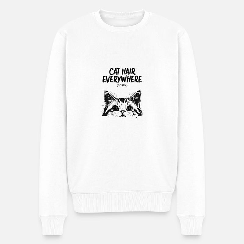 Lèvres bouche baiser cadeau - Pull Premium bio Homme - blanc