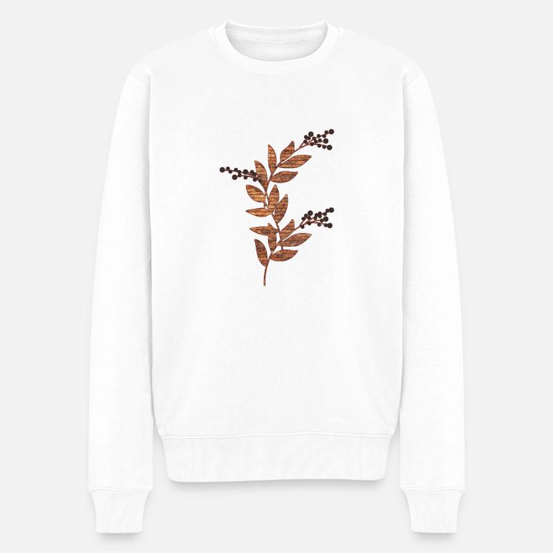 Ziegelwerk - Männer Premium Bio Pullover - Weiß