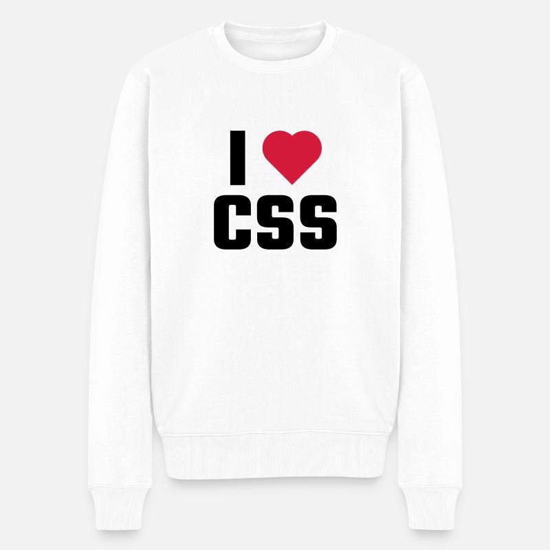 J'aime CSS - Pull Premium bio Homme - blanc
