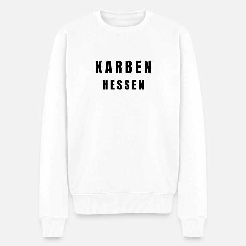 Karben Hessen - Männer Premium Bio Pullover - Weiß