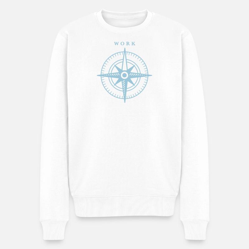 Boussole - Pull Premium bio Homme - blanc
